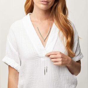 Gorjana Laguna Large Silver Y-Shape Necklace